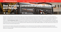 Desktop Screenshot of planetgenerators.com